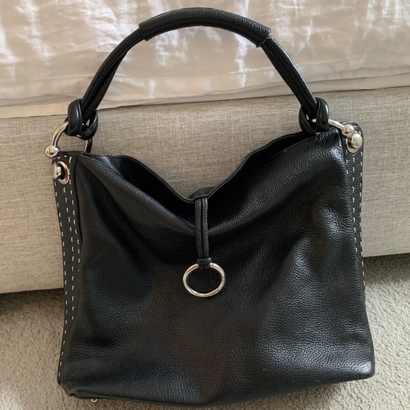 BCBG Max Azria Signature Handbag, Black, Large.